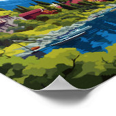 サンカルロスデバリローシュヴィンテージトラベル ポスター (角)