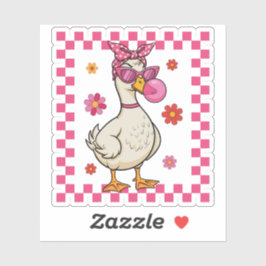 サンガおもしろいスとバブルガムのガチョウ シール