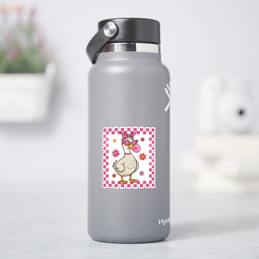 サンガおもしろいスとバブルガムのガチョウ シール (HydroFlask)