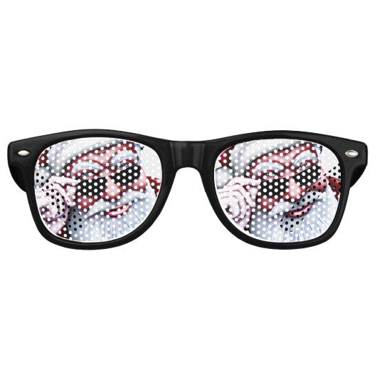 サンガおもしろいスクールスのサンタクロース レトロサングラス (正面)