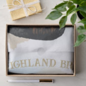 サンガおもしろいラスをかぶったハイランド牛 薄葉紙 (ギフト)