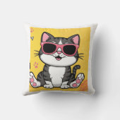 サンガおもしろいラスをつけた猫マンガ猫 クッション (裏面)