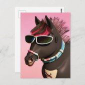 サンガカッコいいスポストカードに馬 ポストカード (正面/裏面)