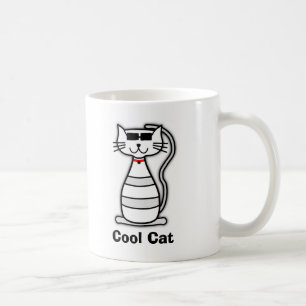サンガカッコいいラスのかわいい猫 コーヒーマグカップ