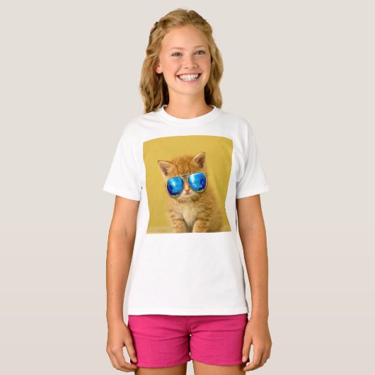 サンガカッコいいラスの子猫 Tシャツ (正面フル)