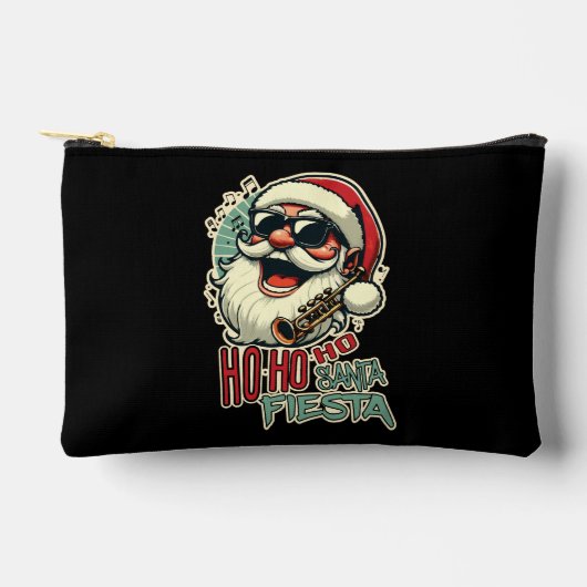 サンガクールス付きおもしろいサンタクロース – Ho-ho-ho アクセサリーポーチ (正面)