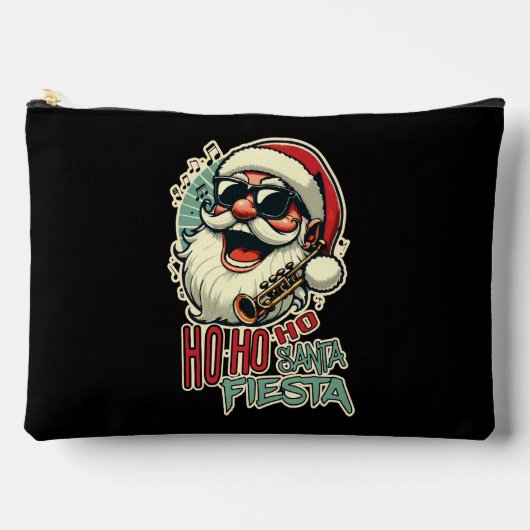 サンガクールス付きおもしろいサンタクロース – Ho-ho-ho アクセサリーポーチ (正面)