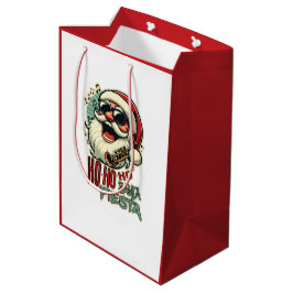 サンガクールス付きおもしろいサンタクロース – Ho-ho-ho ミディアムペーパーバッグ
