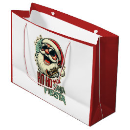 サンガクールス付きおもしろいサンタクロース – Ho-ho-ho ラージペーパーバッグ