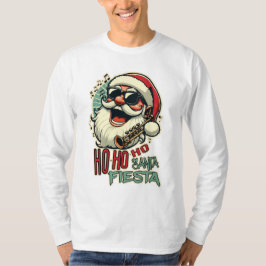 サンガクールス付きおもしろいサンタクロース – Ho-ho-ho Tシャツ