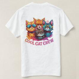 サンガクールラスで猫を囲むスタッフ|過去記事 Tシャツ