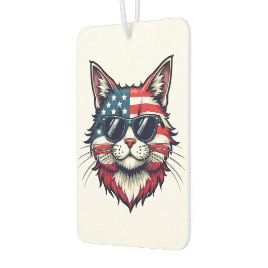 サンガクールラスとスマイルを着た愛猫 カーエアーフレッシュナー (左)