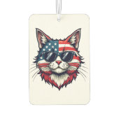 サンガクールラスとスマイルを着た愛猫 カーエアーフレッシュナー (裏面)