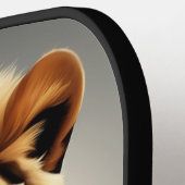 サンガクールラスとレザージャケットを着た動物 ピックルボールラケット (左詳細)