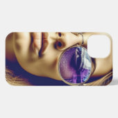 サンガクールラスに映る女性 iPhoneケース (裏面横)