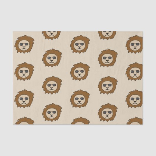 サンガクールラスのライオン 薄葉紙 (正面)