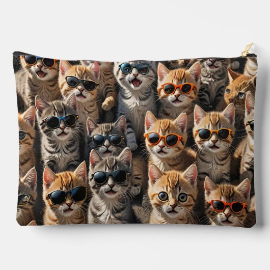 サンガクールラスをかぶった猫たち アクセサリーポーチ (裏面)