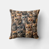 サンガクールラスをかぶった猫たち クッション (裏面)