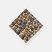 サンガクールラスをかぶった猫たち スタンダードカクテルナプキン (角)