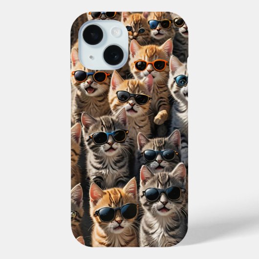 サンガクールラスをかぶった猫たち Case-Mate iPhoneケース (裏面)