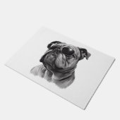 サンガクールラスをつけたイギリスのブルドッグ ドアマット (アングル)