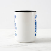 サンガクールラス付きキャットのまわりに ツートーンマグカップ (中央)