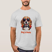 サンガクールラス付きビーグル Tシャツ (正面)