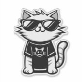 サンガクールースステッカー付きワールド猫 シール (正面)