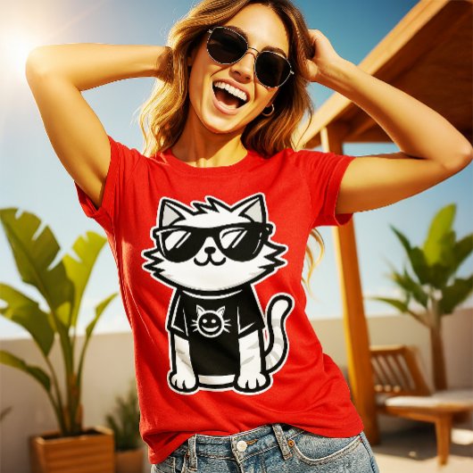 サンガクールースレッドの世界猫 Tシャツ