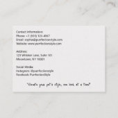 サンガスタイリッシュラスとシェルパコートのスフィンクス猫 名刺 (裏面)