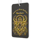 サンガスタイリッシュラスと帽子のゴールデンバイソン カーエアーフレッシュナー (左)