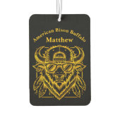 サンガスタイリッシュラスと帽子のゴールデンバイソン カーエアーフレッシュナー (裏面)