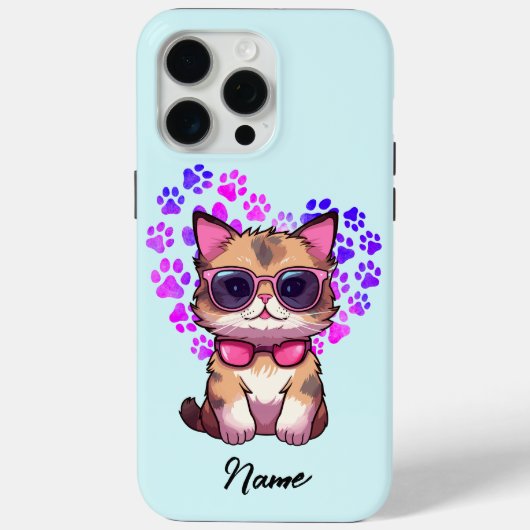 サンガパーソナライズされたスクールケースの猫 Case-Mate iPhoneケース (裏面)