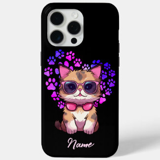 サンガパーソナライズされたスクールケースの猫 iPhone 15 PRO MAXケース
