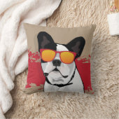 サンガフランスのラスのブルドッグ クッション (ブランケット)