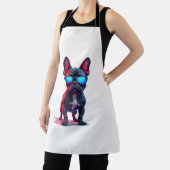 サンガフランスのラスを着たブルドッグサイエンスフィクションクール エプロン (インサイチュ)
