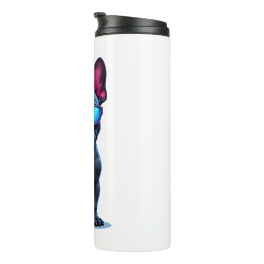 サンガフランスのラスを着たブルドッグサイエンスフィクションクール タンブラー (回転右)