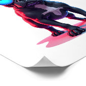 サンガフランスのラスを着たブルドッグサイエンスフィクションクール ポスター (角)