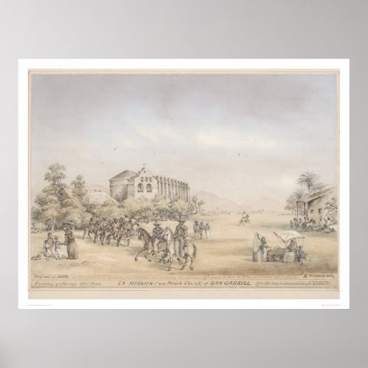 サンガブリエルの元ミッション(1318) ポスター (正面)