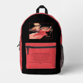 サンガブリエルザアーチャンエルウィズ祈りの言葉 プリントバックパック (正面)