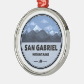 サンガブリエル山脈 カリフォルニア キャンプ メタルオーナメント (左)