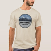 サンガブリエル山脈 カリフォルニア キャンプ Tシャツ (正面)