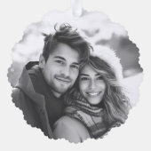 サンガメリースクールレトロな星の中の明るいサンタ オーナメントカード (裏面)