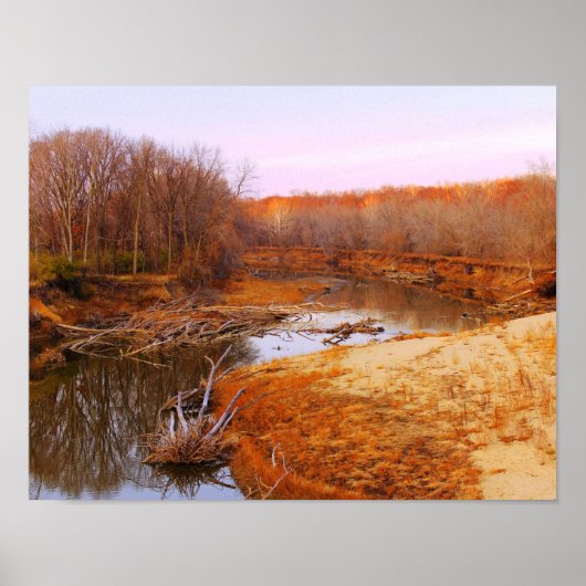 サンガモン川リンカーンのニューサレム近く，イリノイ ポスター (正面)