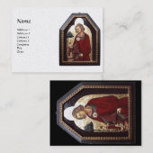 サンガルガノ，ブラック，ホワイトパール 名刺 (正面/裏面)