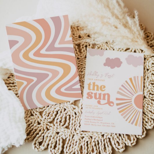 サンガーリーファースト誕生日招待状 招待状