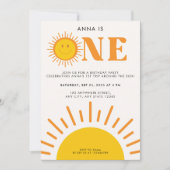 サンガールのまわりにの1歳の誕生日の最初の旅行 招待状 (正面)