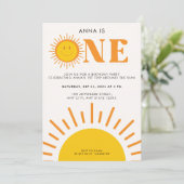 サンガールのまわりにの1歳の誕生日の最初の旅行 招待状 (スタンド正面)