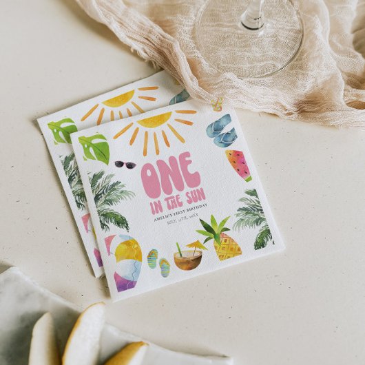 サンガール1st誕生日パーティーの1つ スタンダードカクテルナプキン