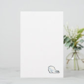 サンガ間抜けスを着たシロクマ 便箋 (スタンド正面)